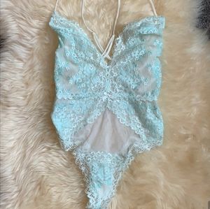 Victoria's Secret lace bridal teddy